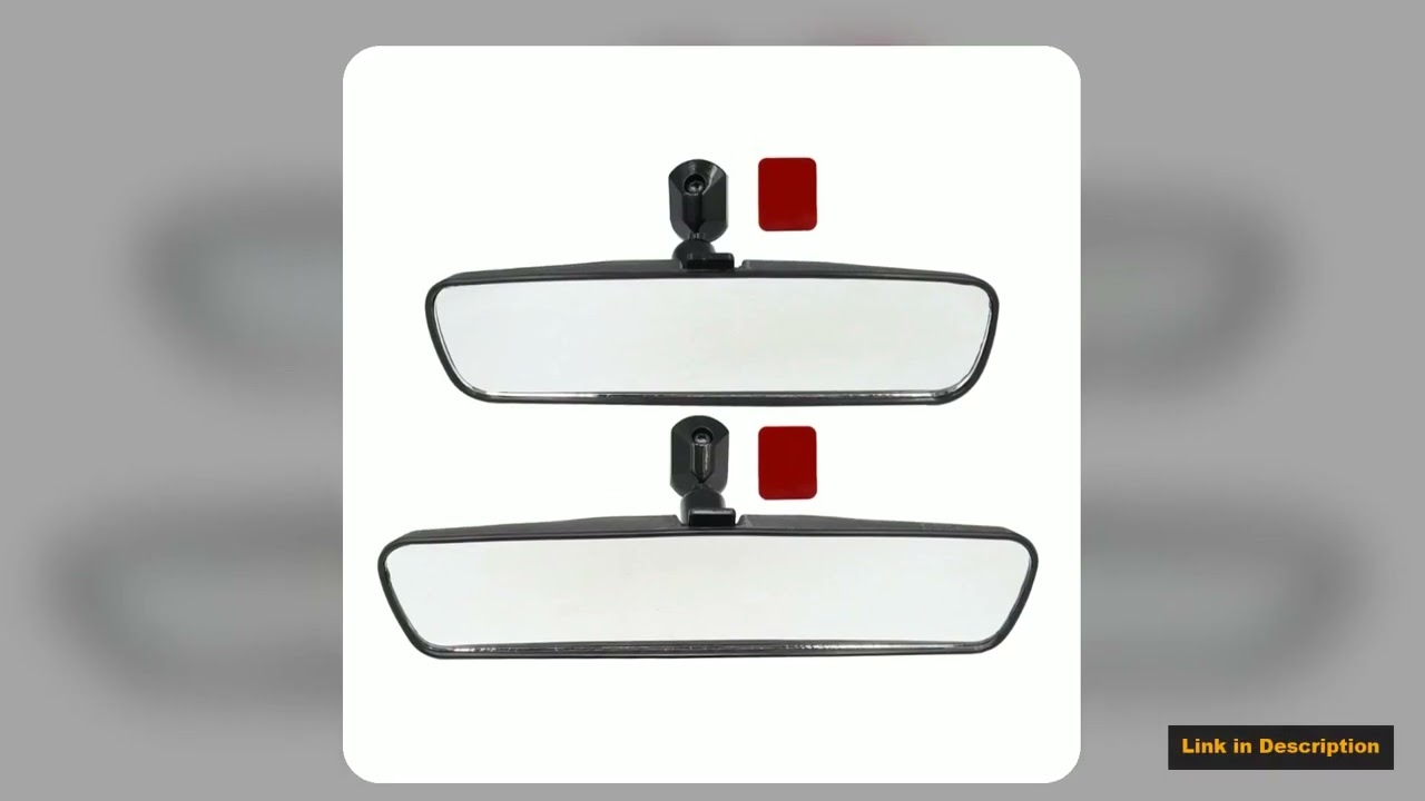 Car Interior Rear View Rearview Mirror with Adhesive Tape for Auto Truck Vehicle Ultra Compact