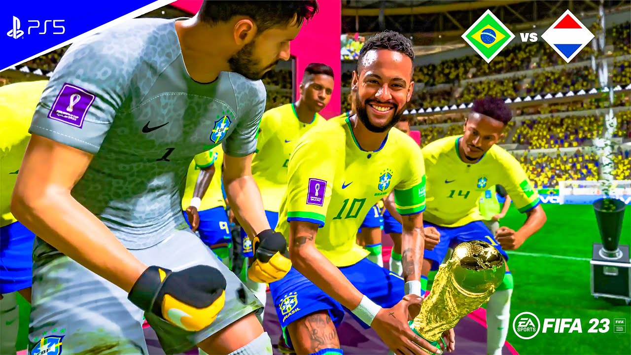 FIFA 23 - Brazil vs Netherlands | FIFA World Cup Final 2022 | PS5 Gameplay | [4K60]