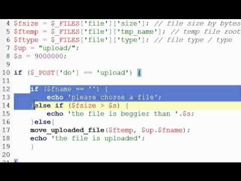 043 php move uploaded file part2 - YouTube