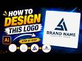 Adobe Illustrator Logo Design Tutorial for Beginners | Step by Step