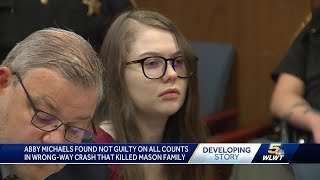 Woman accused of driving wrong way, killing Mason family found not guilty on all charges
