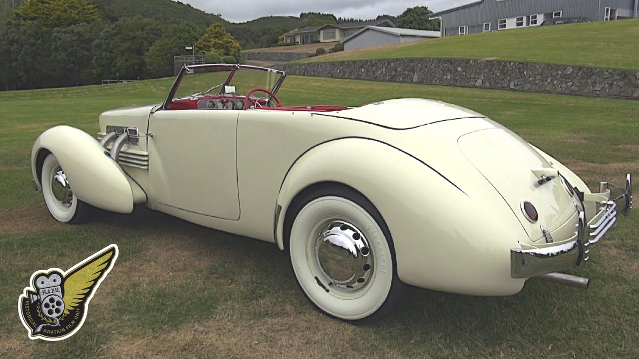 1936 Cord 810 Phaeton Convertible Top Down YouTube