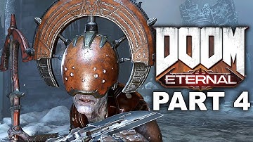 DOOM ETERNAL - Walkthrough Gameplay Part 4 DOOM HUNTER BASE Mission - No Commentary