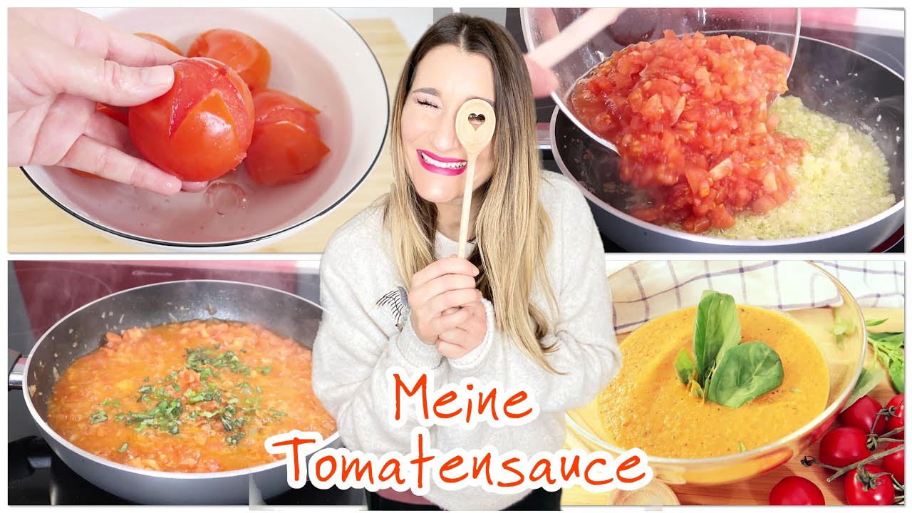 TOMATENSAUCE selber machen 🍅 Mit frischen Tomaten (ohne HAUT - so Geht's!) | Frisch & lecker!