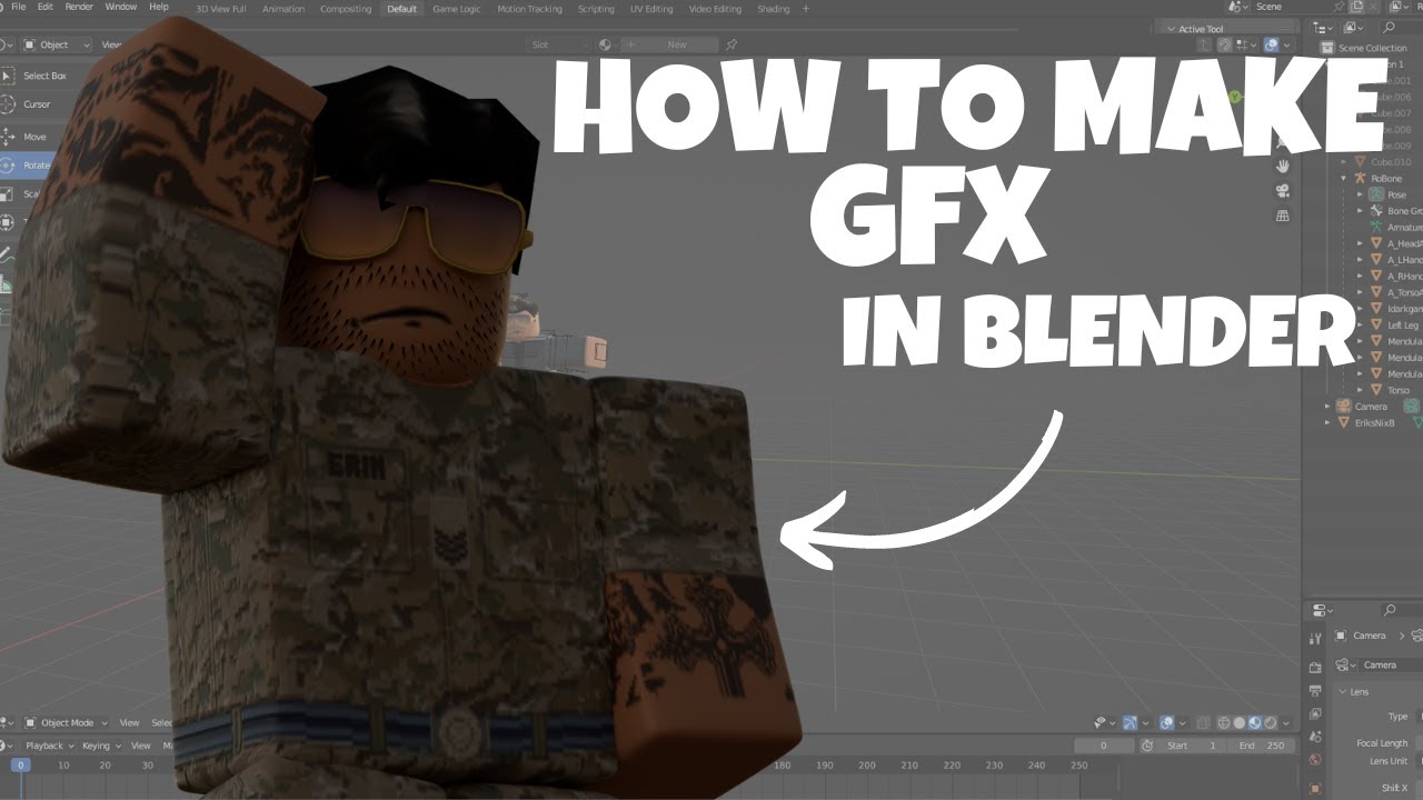 Create roblox gfx using blender and roblox studio by Secondgfx