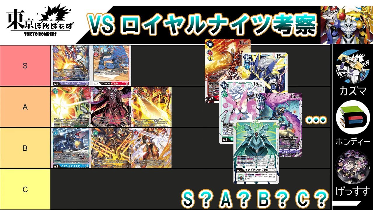 デジカ新弾考察！】vsロイヤルナイツ環境予想！BT13環境は誰が強い