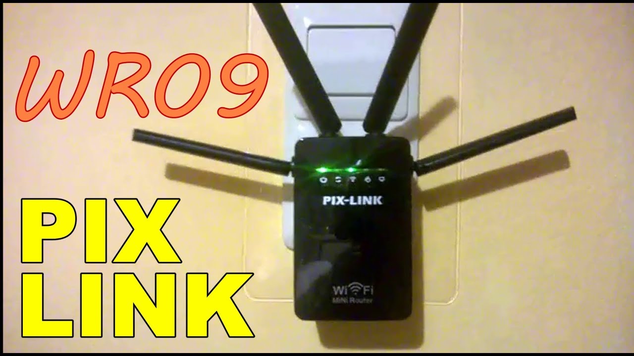 Repetidor WiFi PixLink WR09 Amplificador cuatro antenas