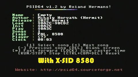 C64 - Music - Empty by Hermit (2022) With X-SID 8580