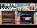 TRANSFORMANDO UMA CÔMODA EM ILHA DE COZINHA - DIY