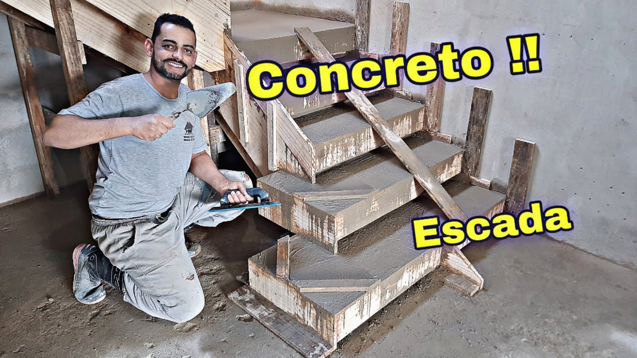 Como Encher Escada de Concreto