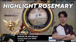 23 KILL π± HIGHLIGHT ULTIMATE ROYALE AE ROSEMARY | PUBG MOBILE