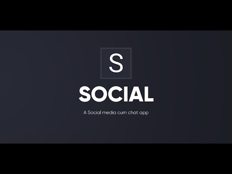 Social - A chatting cum social media || Chatting App | Social | Flutter | Firebase