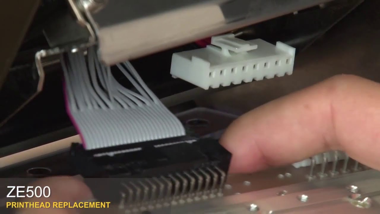 Zebra ZE500 Printhead Replacement Tutorial YouTube