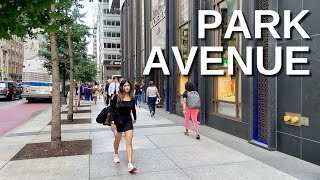 NEW YORK CITY Walking Tour [4K]  PARK AVENUE