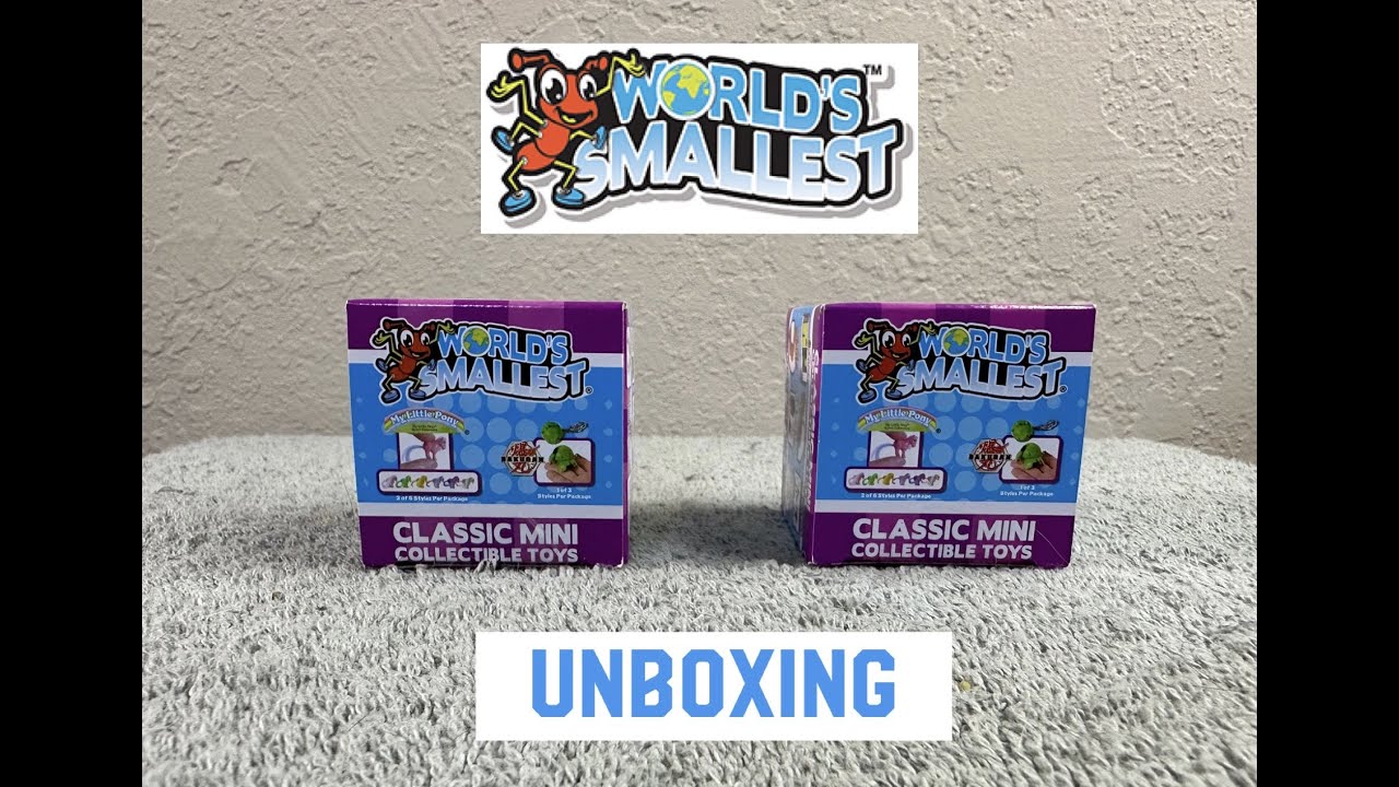 World Smallest Classic Mini Collectible Toys Unboxing YouTube