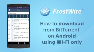 How to download torrents with FrostWire for Android on Wi-Fi only screenshot 1