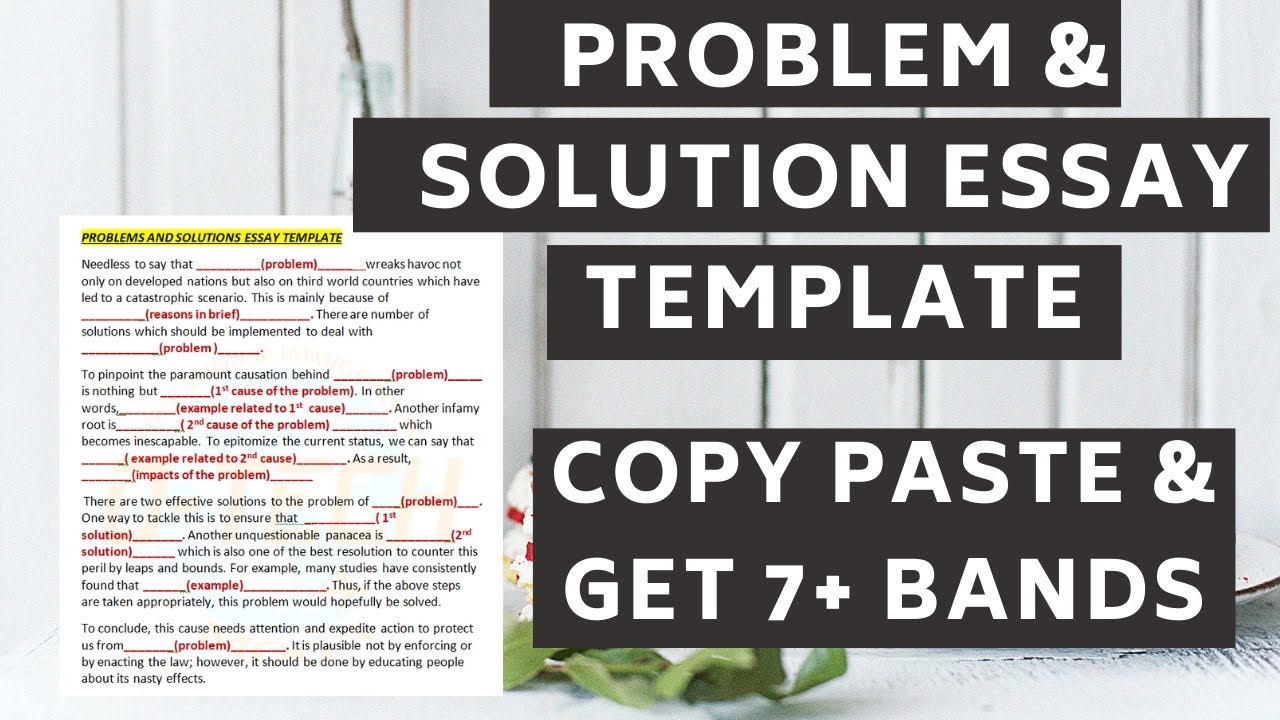 IELTS Essay Template Problem And Solution Essay Inder Ielts YouTube
