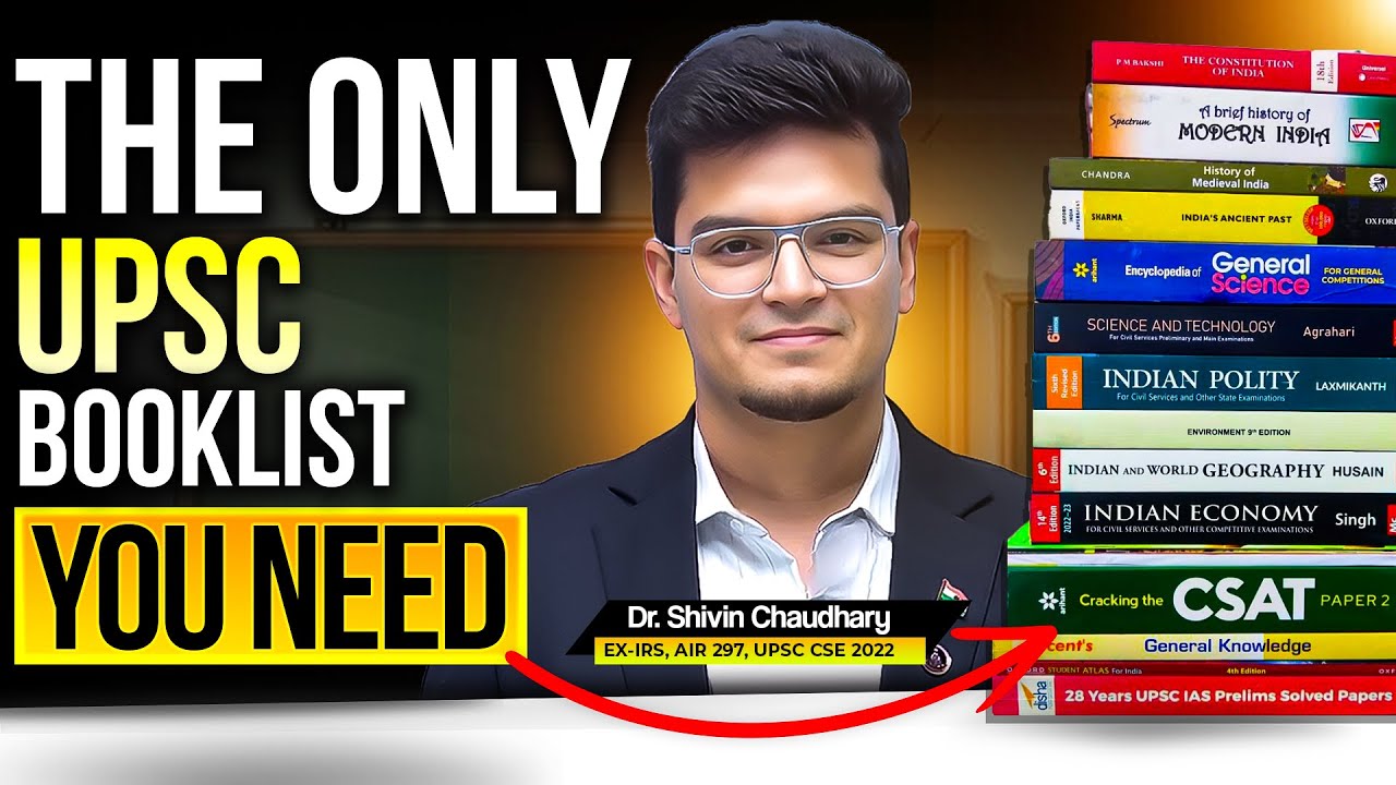 *Ultimate* Booklist & Resources for UPSC CSE | Dr. Shivin Chaudhary (AIR 297, UPSC CSE 2022)