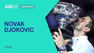 Men's Final Ceremony | Novak Djokovic v Stefanos Tsitsipas | Australian Open 2023
