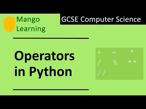 Operators in Python
