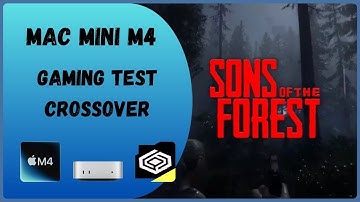 Sons Of The Forest Mac Mini M4 Gaming Test CrossOver