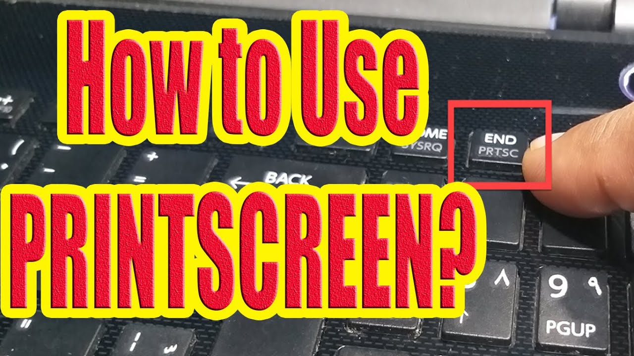 Activate Print Screen Key Windows 7