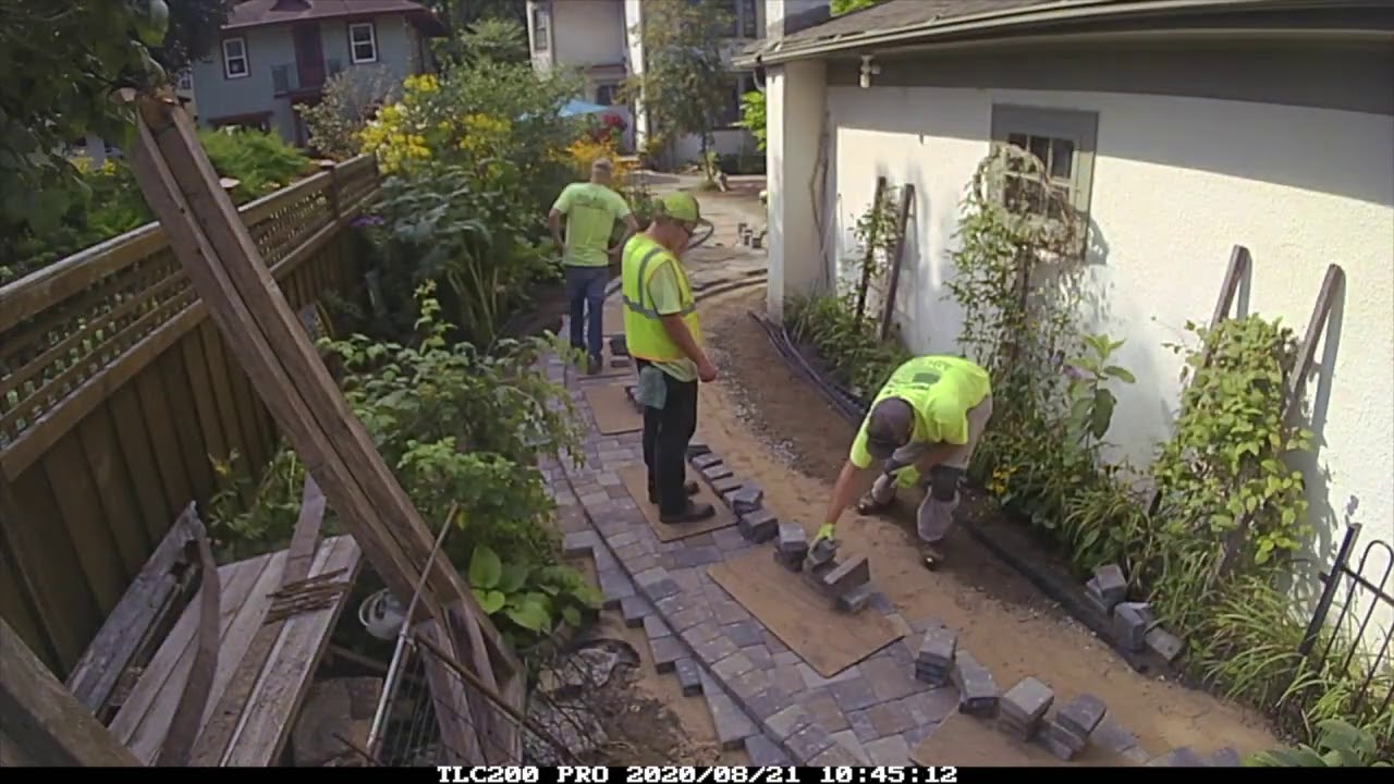 Bluhm Brothers Landscaping, St. Paul, MN Backyard Walk, Grade, Sodding