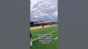 Fade technique (redzone..taller defender)