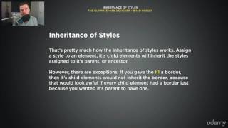 003 Inheritance of Styles