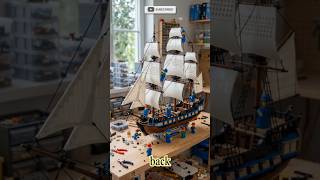 Wait… Tiny Builders Fixed a Broken Ship?! 👀 #satisfying #lego #legoship #legoninjago #usa lego