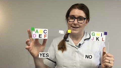 Using an E-tran frame (eye pointing) with text