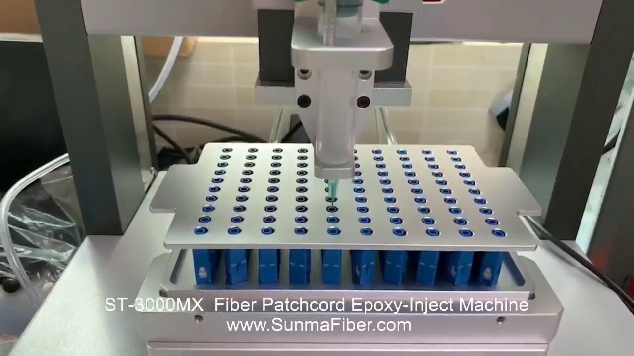 ST3000MX Auto Fiber Connector EpoxyInject Machine, Fiber Connector