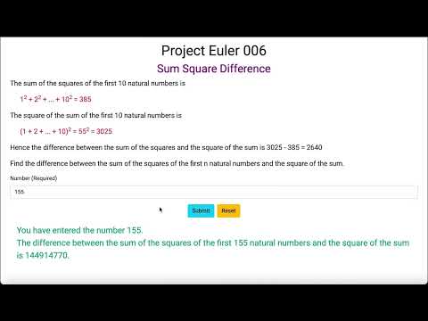 Project Euler 006 - Sum Square Difference