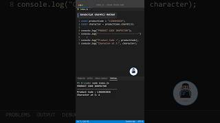Full JavaScript charAt() Method 🔥 | Get Characters from a String #shorts Update