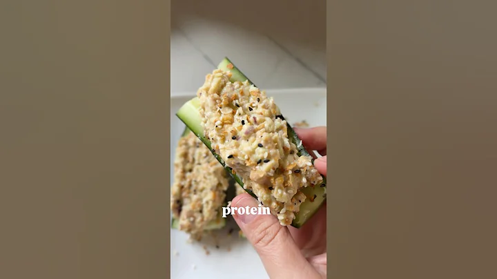 High protein Chickpea Salad Boats #highproteinvegan #veganweightloss #plantbased