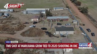 Two shot at marijuana grow tied to 2020 shooting in Okc