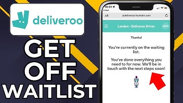 HOW TO GET OFF DELIVEROO WAITLIST | DELIVERY DRIVER WAITING LIST (2025)