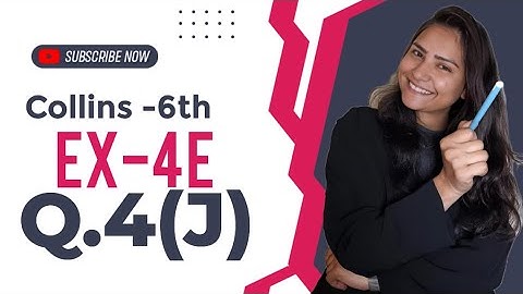 Chapter 4 Collins perfect maths Class 6th|Ex-4E Q 4( j)Full solution| Collins Perfect Maths.