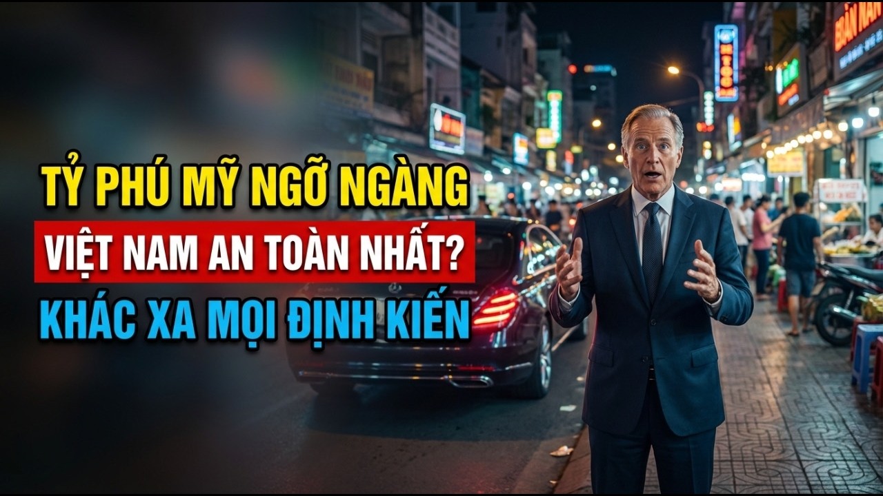 Tỷ Phú Mỹ Ngỡ Ngàng: Việt Nam An Toàn Hơn Tưởng Tượng