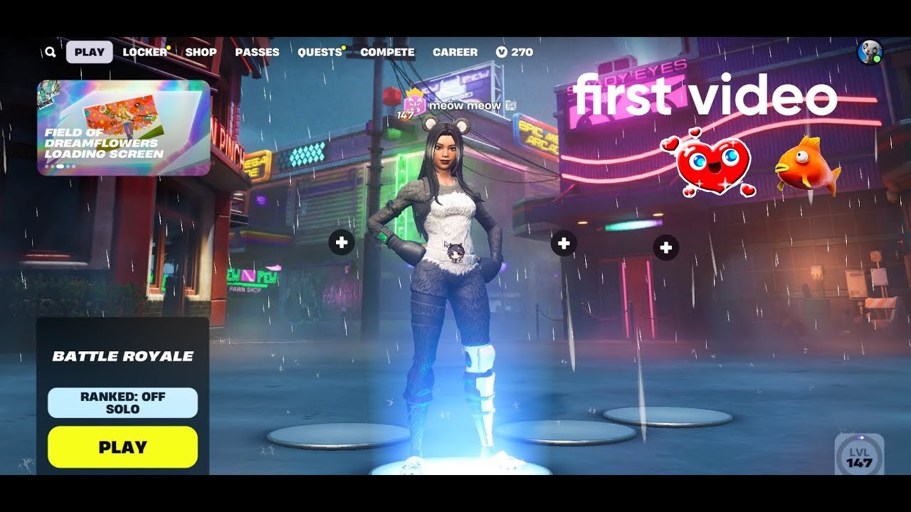 Моё первое ASMR-видео с игрой в Fortnite!