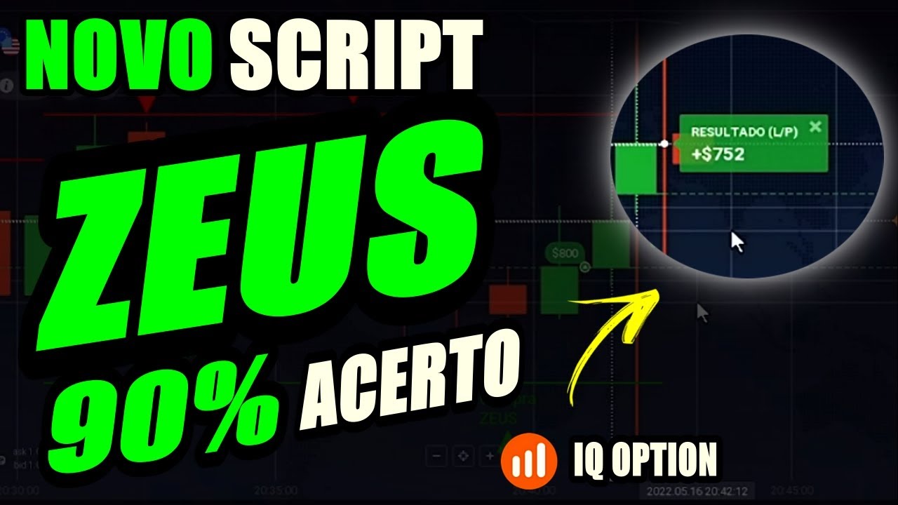 ZEUS | SCRIPT IQ OPTION 2022 | FATURE ALTO COM ELE | 90% WIN