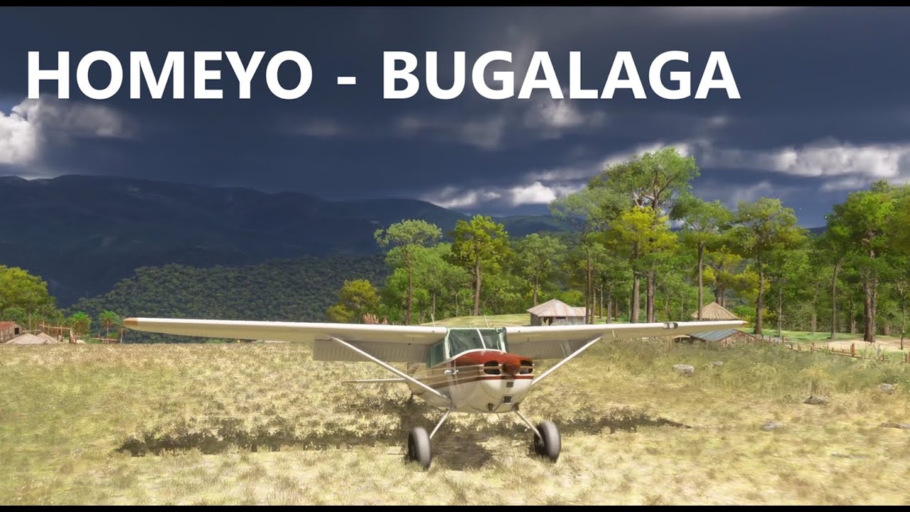 BUGALAGA landing full flight with TAILDRAGGER. FS2024 - YouTube