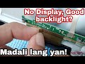 how to fix no display good backlight 43" philips ledtv