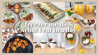 EASY WEEKLY MEAL PREP RECIPES COOK WITH ME LARGE FAMILY MEALS WHAT I EAT IN A DAY MONTHLY FREEZER
