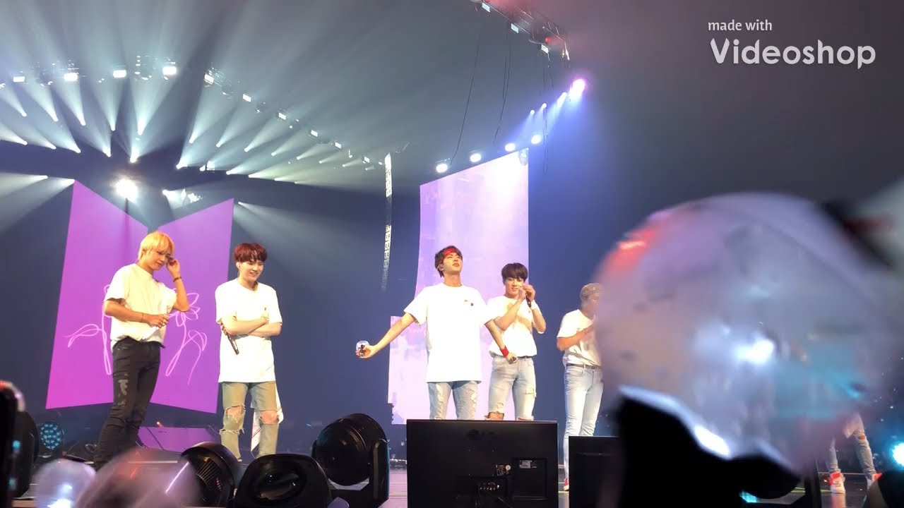 BTS LOVE YOURSELF TOUR FINAL MENT LA DAY 1 💜💜 20180905