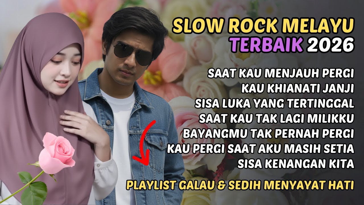 Slow Rock Melayu Viral Terbaik 2026 SEDIH 😭 Playlist Galau Cocok Untuk Menemani Aktivitas dan Santai