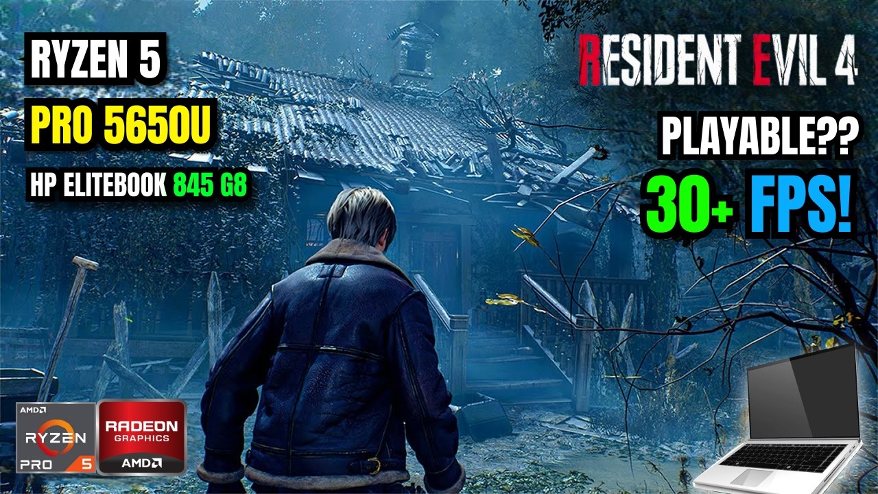 Resident Evil 4 Remake Test on HP EliteBook 845 G8/G7 | Ryzen 5