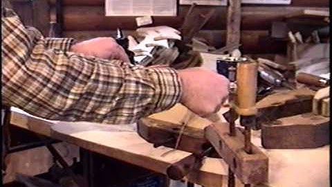 Corey Freedman 1994 Aleut Baidarka bow and stern construction GEFerris wmv