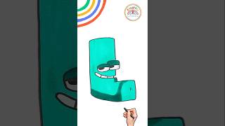 Alphabet Lore | How to Draw Alphabet Lore L 🌈🔤 #alphabetlore #gaming #howtodraw #shorts