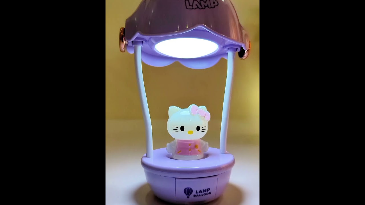 3 in 1 Mini Hot Air Balloon Night Light Desk Lamp With Sharpener